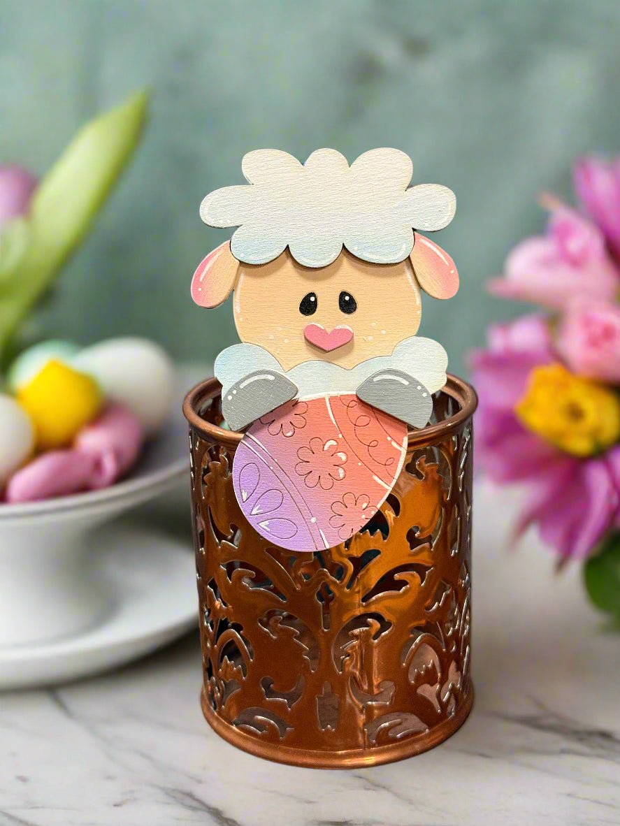 Easter Mug Buddies | Cute Easter Decorations, Springtime Gifts & Potted Plant Accessories, Huggers for Easter Fun Lamb