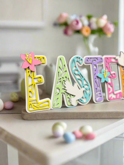 Easter Pastel Word Sign