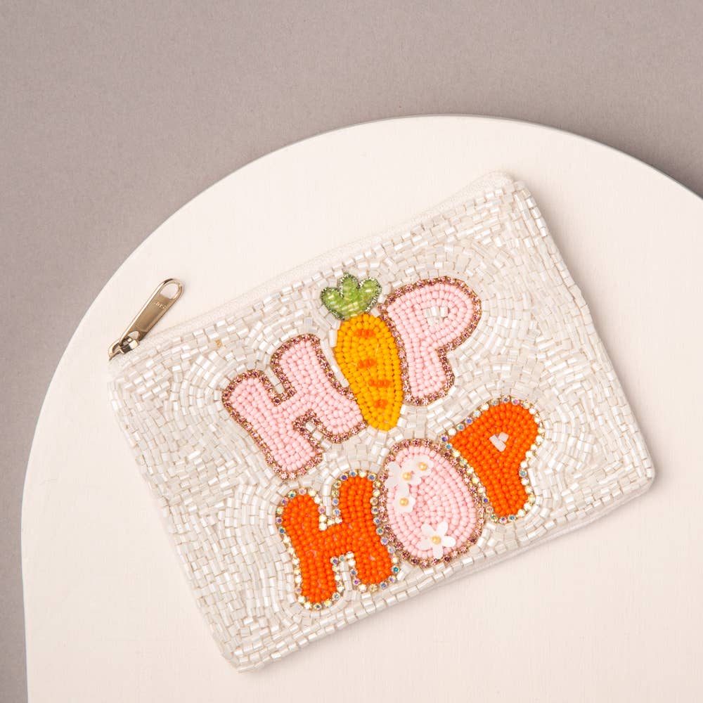 Easter Theme Hop Hop Jeweled Coin Bag - Nifty Decor & More