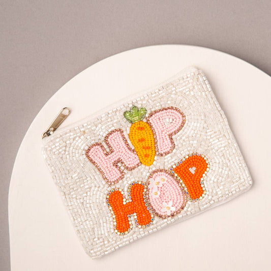 Easter Theme Hop Hop Jeweled Coin Bag - Nifty Decor & More