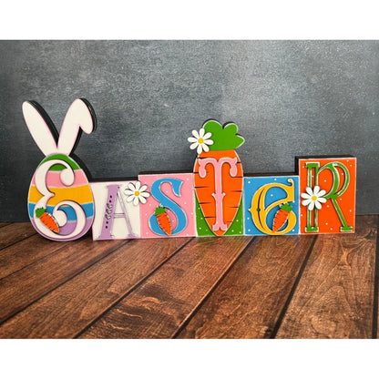 Easter Word Block Easter Shelf Sitter