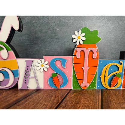Easter Word Block Easter Shelf Sitter
