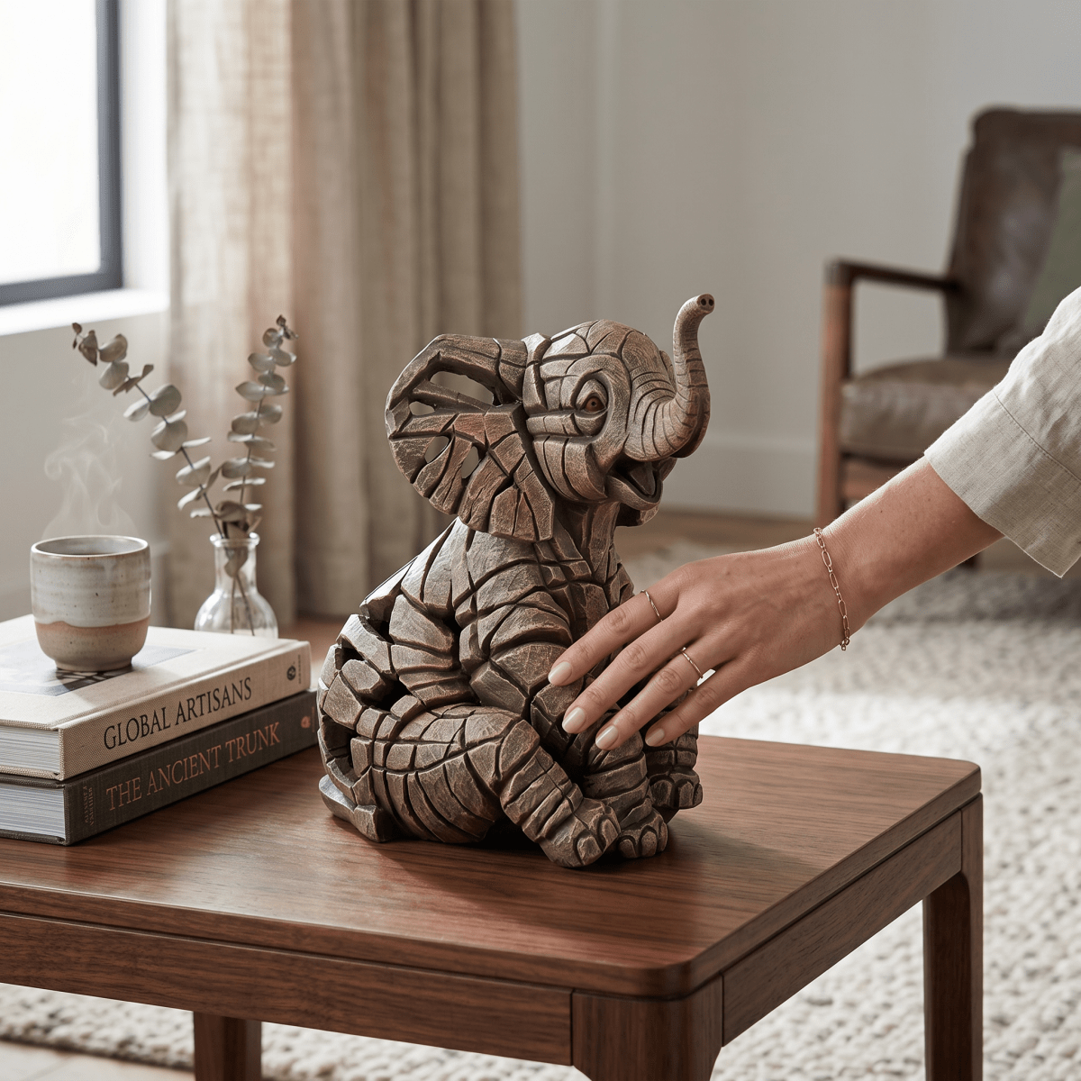 EDGES Elephant Calf Figure - Nifty Decor & More