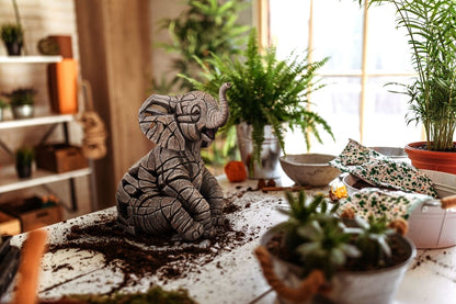 EDGES Elephant Calf Sculpture - Nifty Decor & More