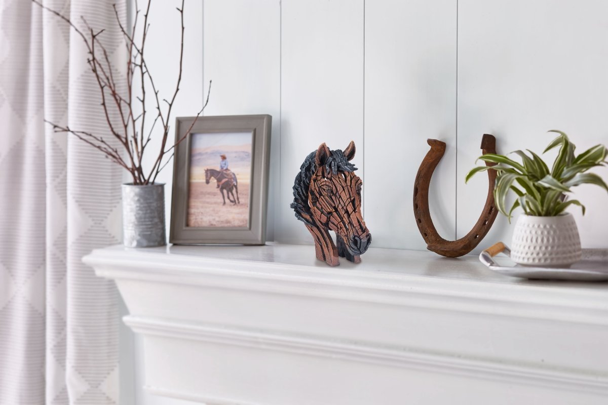 EDGES Mini Horse Bust Scultpure - Nifty Decor & More