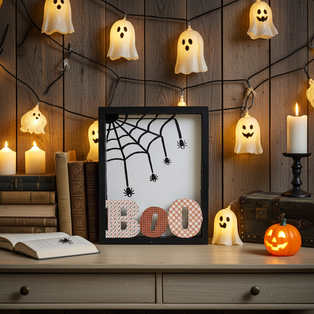 Hand-Painted Halloween Tabletop Decor