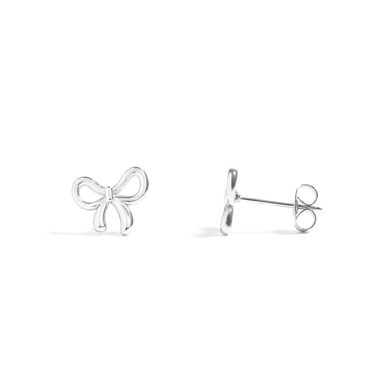 Bow Stud Earrings 18K Gold PVD, Stylish Girly Accessory for Everyday Wear, Mother’s Day Gift Idea for Women Stainless