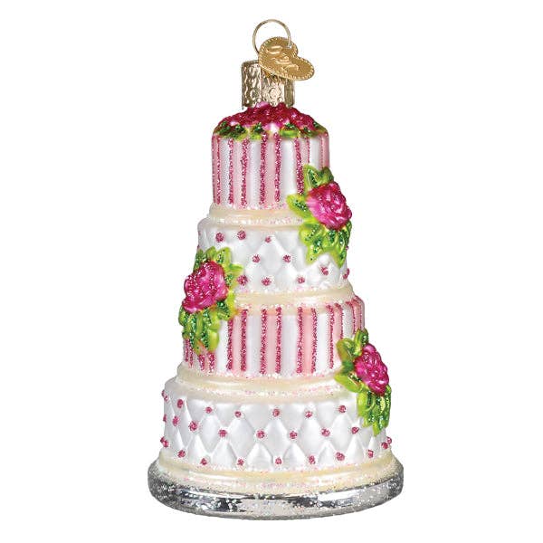 Elegant Wedding Cake Ornament - Nifty Decor & More