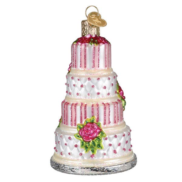 Elegant Wedding Cake Ornament - Nifty Decor & More