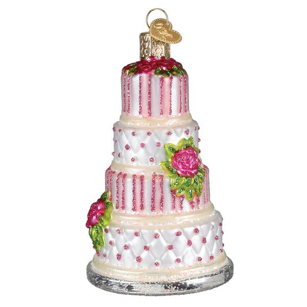 Elegant Wedding Cake Ornament - Nifty Decor & More
