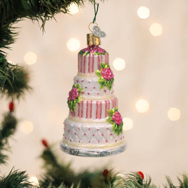 Elegant Wedding Cake Ornament - Nifty Decor & More