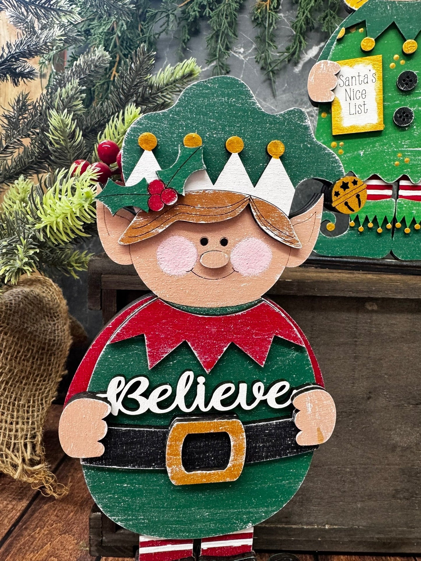 Elf Boy and Girl Shelf Sitters - Nifty Decor & More