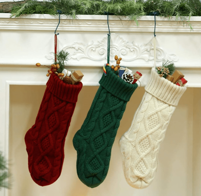 Embroidered Christmas Stockings - Nifty Decor & More