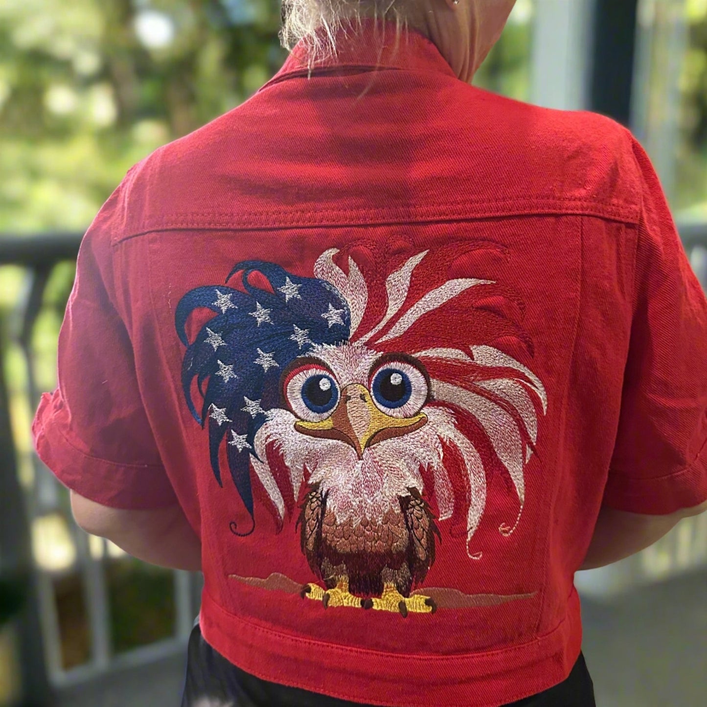 Embroidered Denim Jacket denim jacket