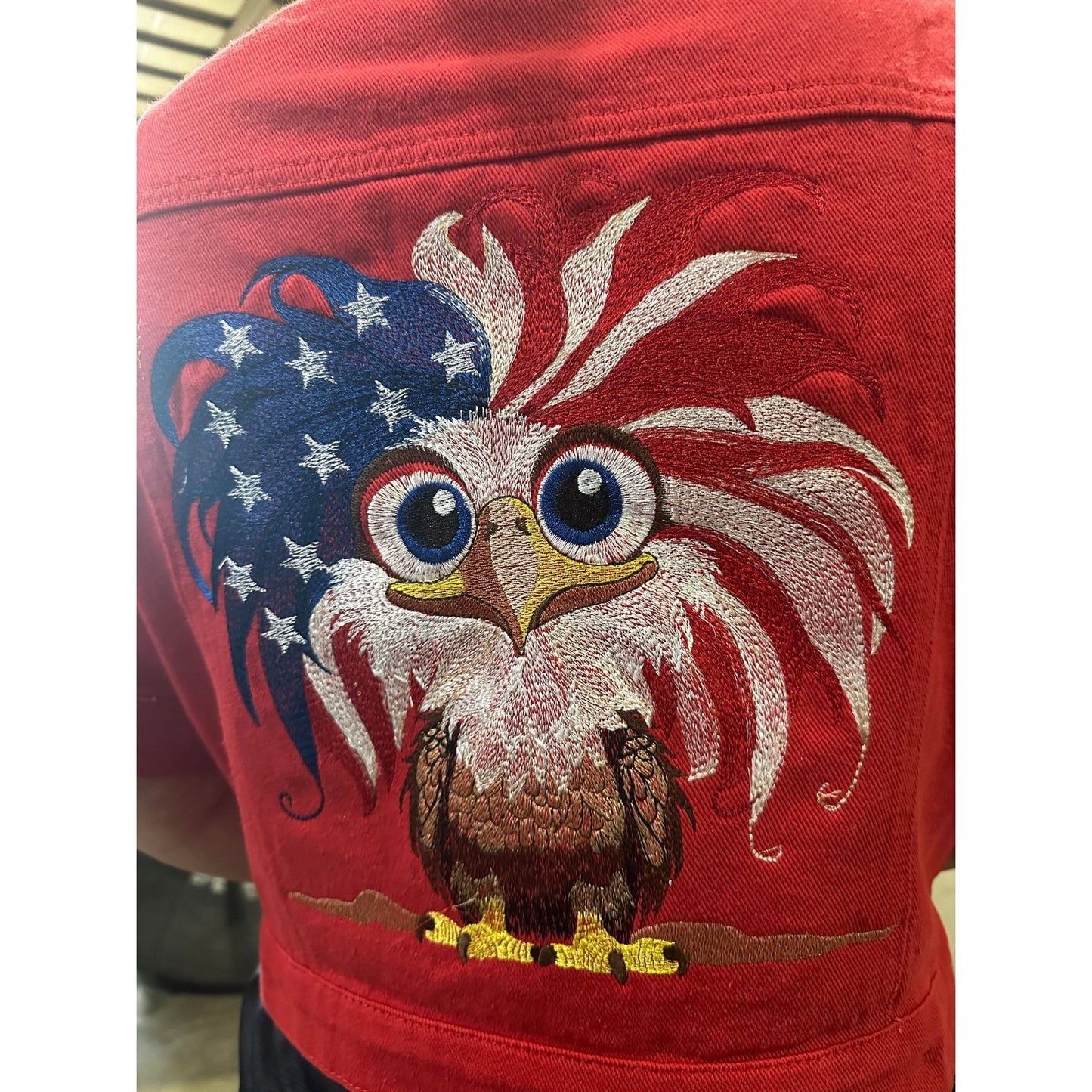 Embroidered Denim Jacket denim jacket