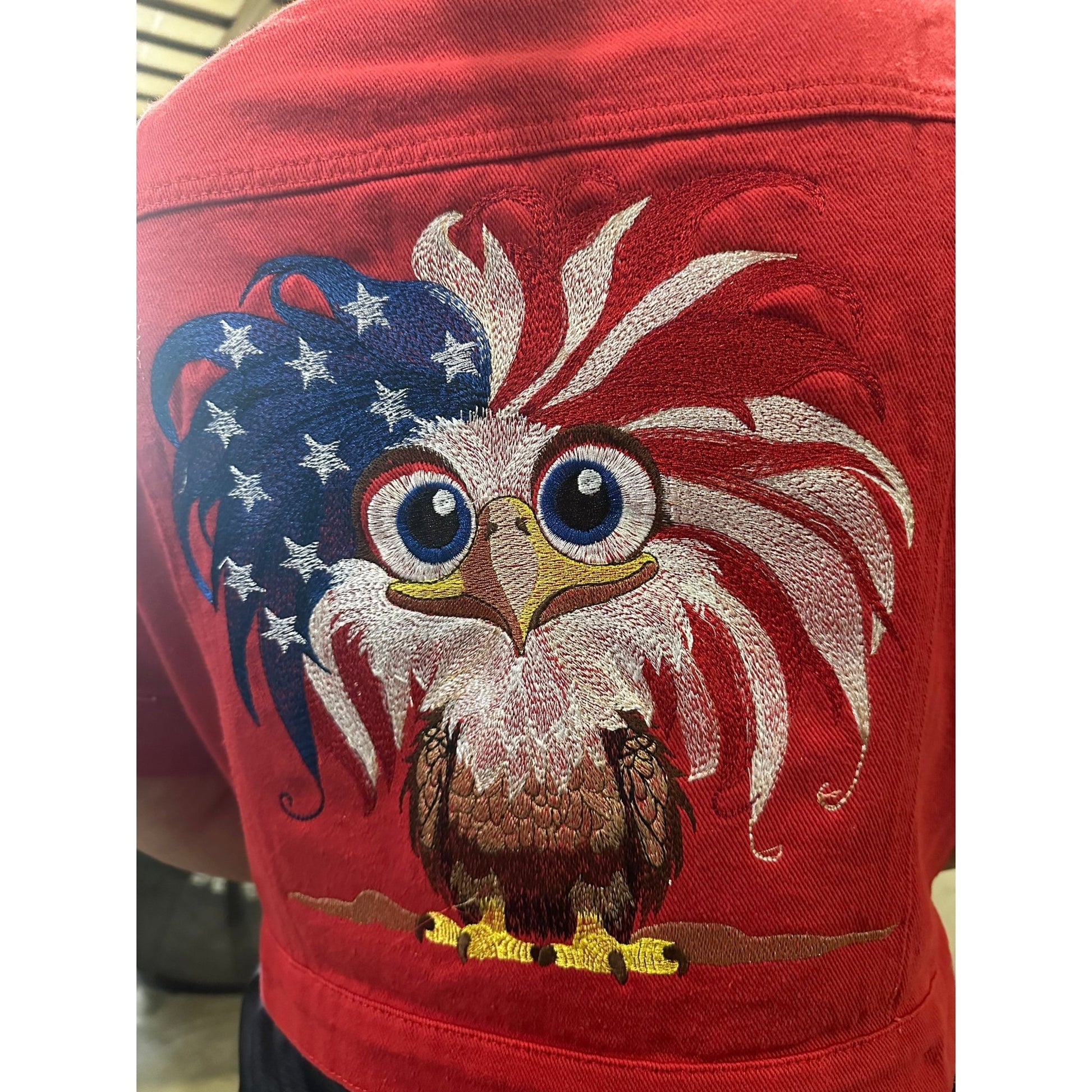 Embroidered Denim Jacket denim jacket