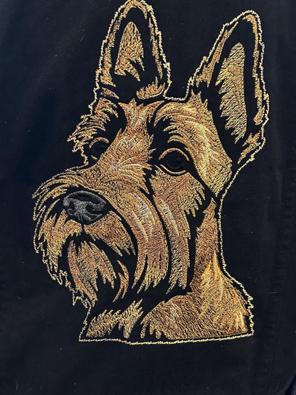 Embroidered Dog Denim Jackets