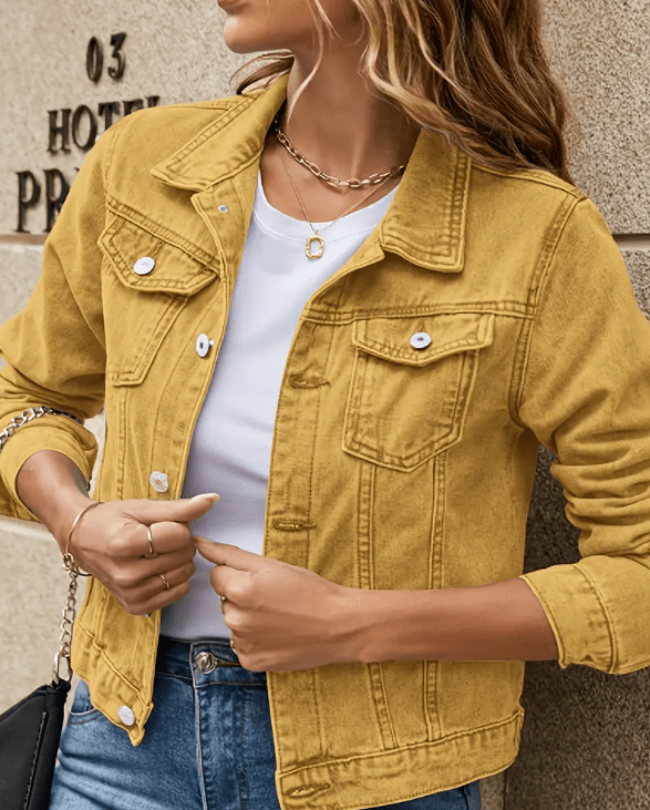 Embroidered Horse (Rocky) Denim Jacket - Nifty Decor & More