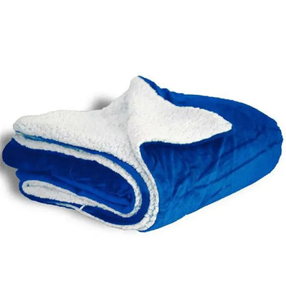 Embroidered or Laser Engraved - Sherpa Blanket - Nifty Decor & More