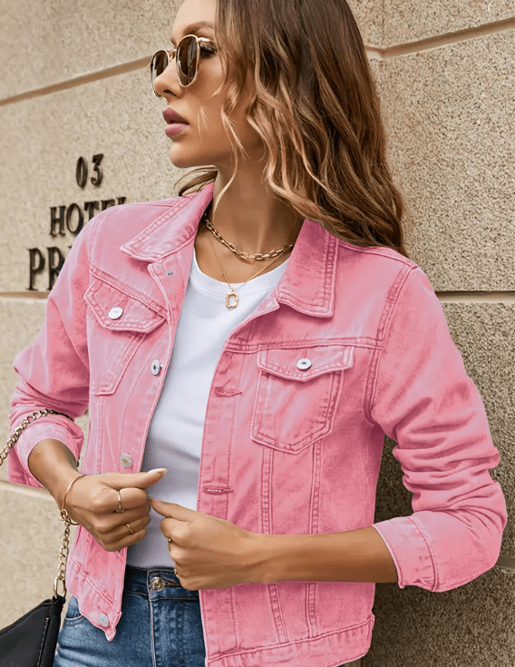 Embroidered Rooster Denim Jacket - Nifty Decor & More