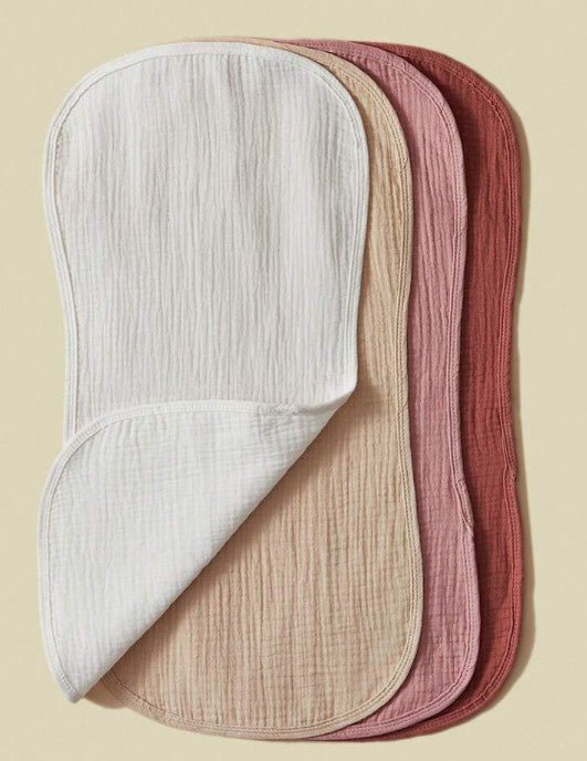 Embroidered Soft Cotton Gauze Burping Cloth, Large 20"x10" Personalized Muslin Cloths, Absorbent Burp Cloth for Baby Feeding, Newborn Gift Idea - Nifty Decor & More