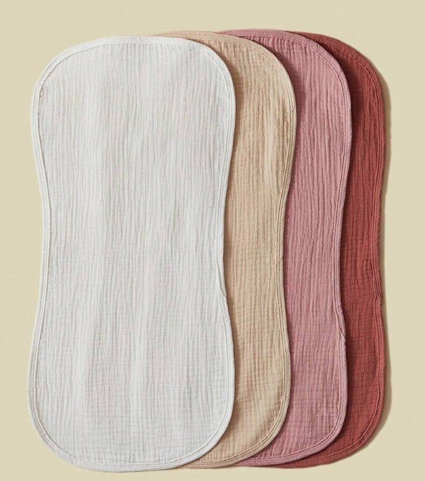 Embroidered Soft Cotton Gauze Burping Cloth, Large 20"x10" Personalized Muslin Cloths, Absorbent Burp Cloth for Baby Feeding, Newborn Gift Idea Burp Cloth