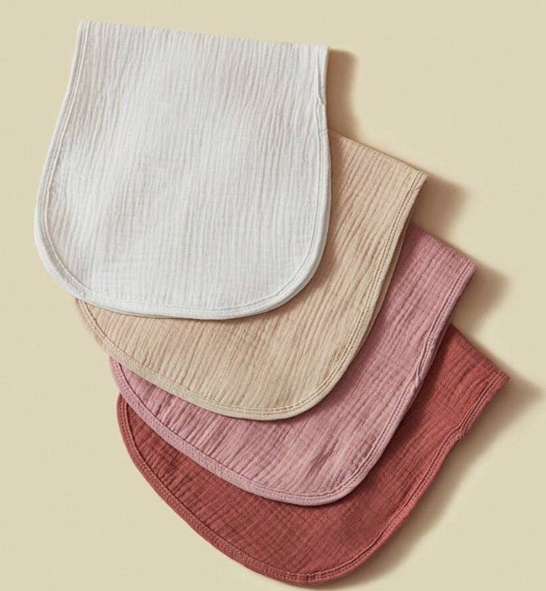 Embroidered Soft Cotton Gauze Burping Cloth, Large 20"x10" Personalized Muslin Cloths, Absorbent Burp Cloth for Baby Feeding, Newborn Gift Idea - Nifty Decor & More
