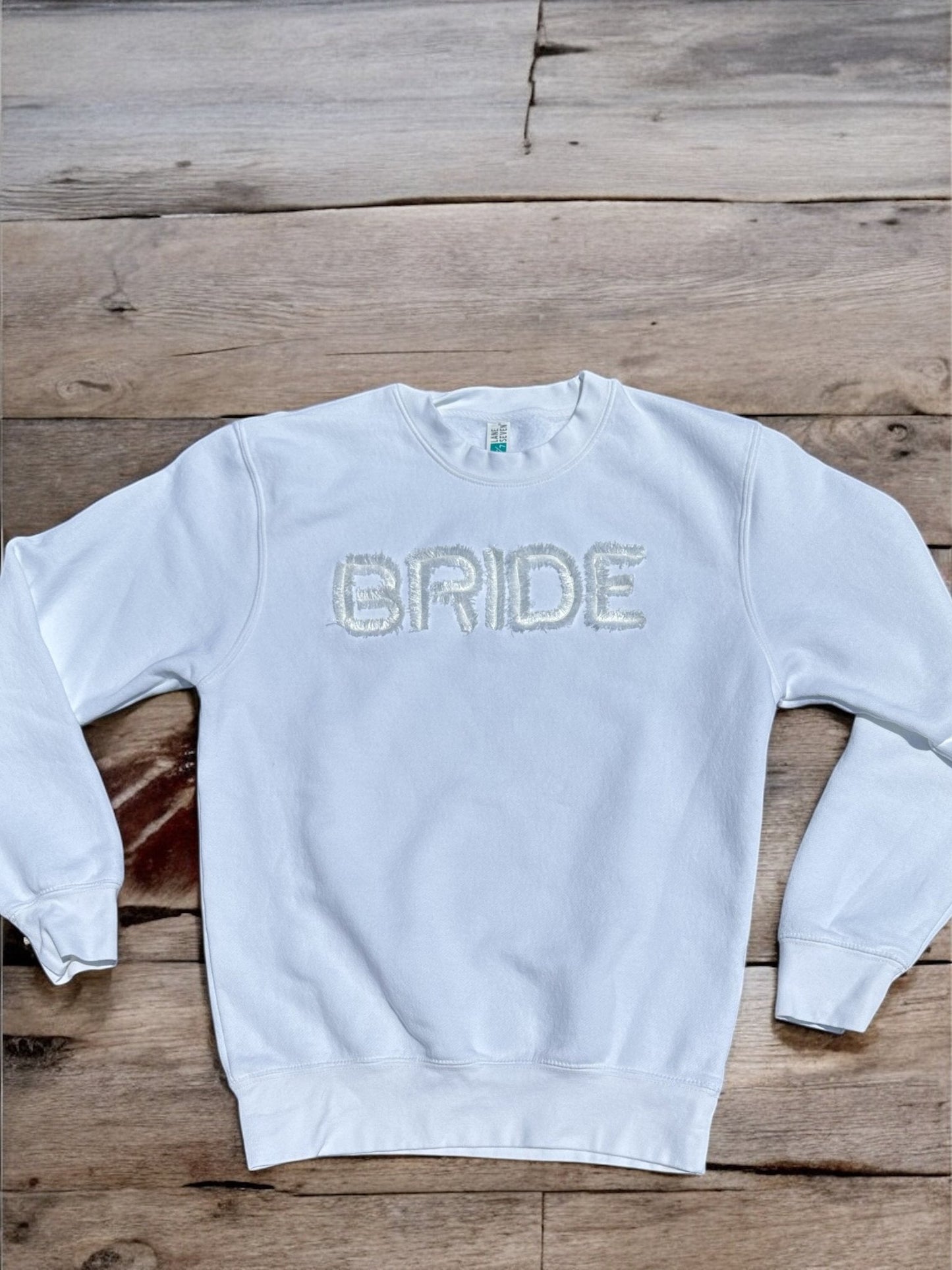 Embroidery Fringe - BRIDE - Premium Crewneck Sweatshirt - Nifty Decor & More