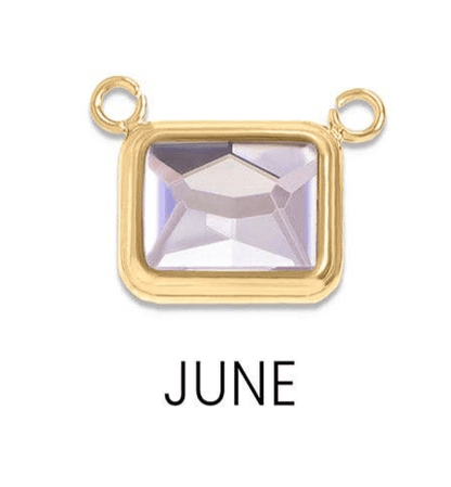 Emerald Birthstone Charm, 18K Gold PVD, Elegant Mother's Day Jewelry Gift for Her, Perfect Mother's Day or Special Occasion Gift June