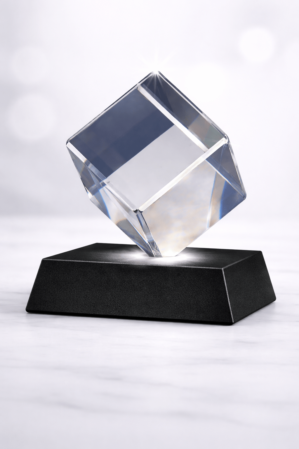 Engraved Crystal Cut Corner Diamond - Large - Nifty Decor & More