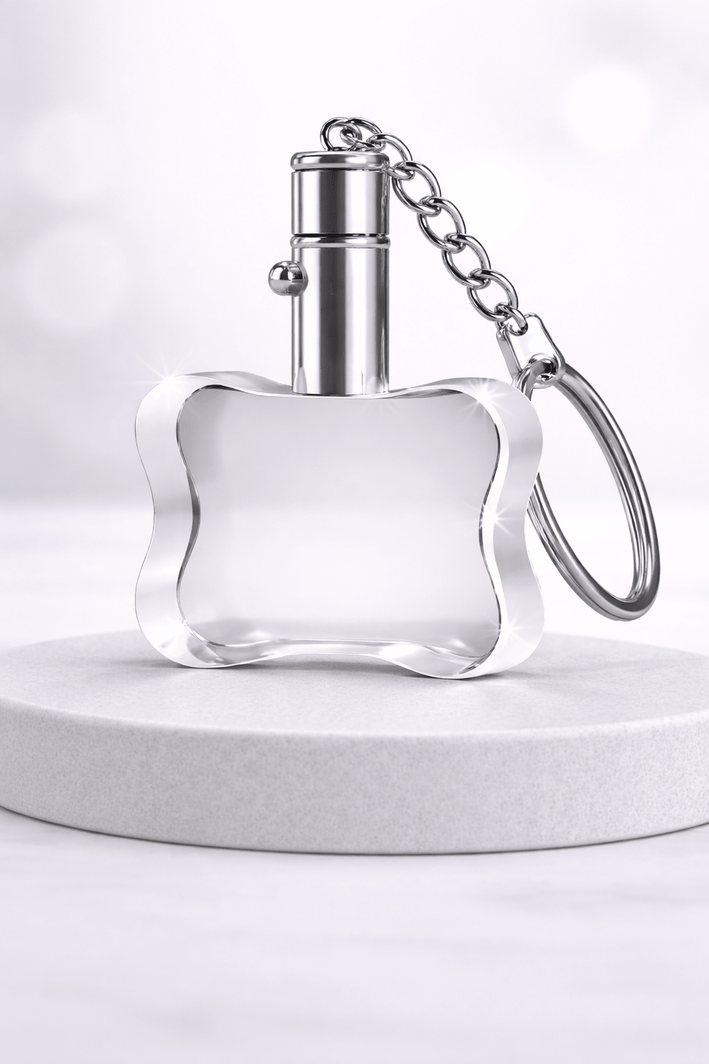 Engraved Crystal Dog Bone Keychain - Nifty Decor & More