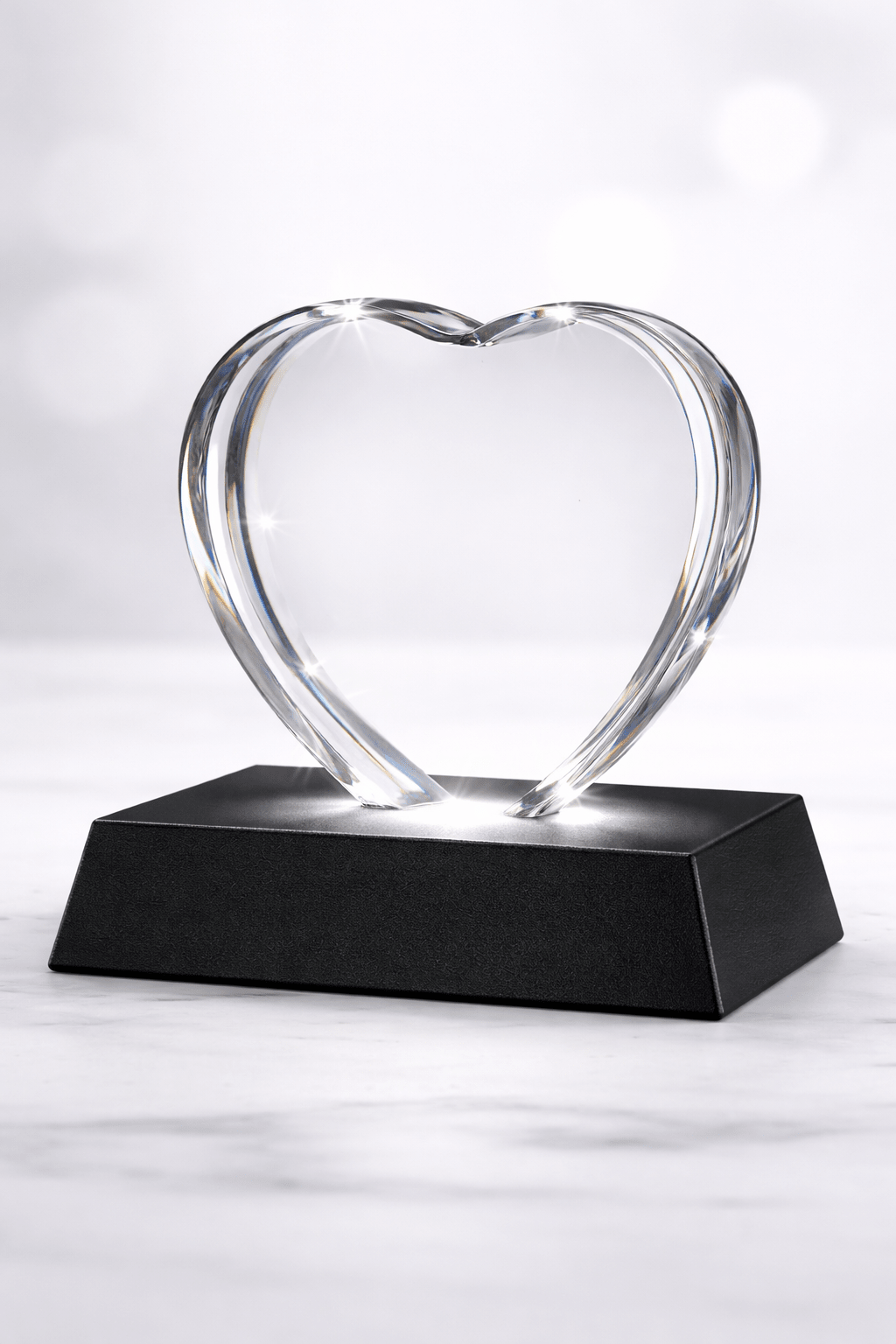 Engraved Crystal Heart - Small - Nifty Decor & More