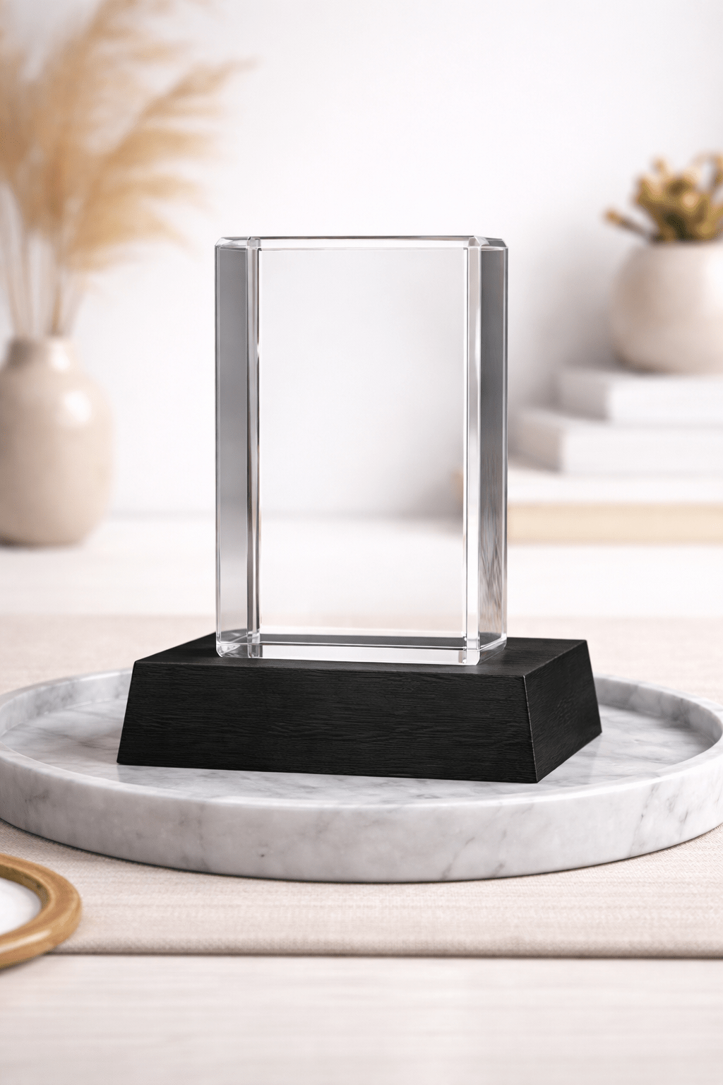 Engraved Crystal Rectangle - Large - Nifty Decor & More