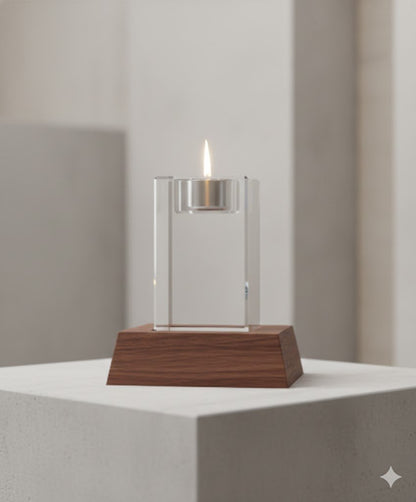 Engraved Crystal Votive Candle Holder - Nifty Decor & More