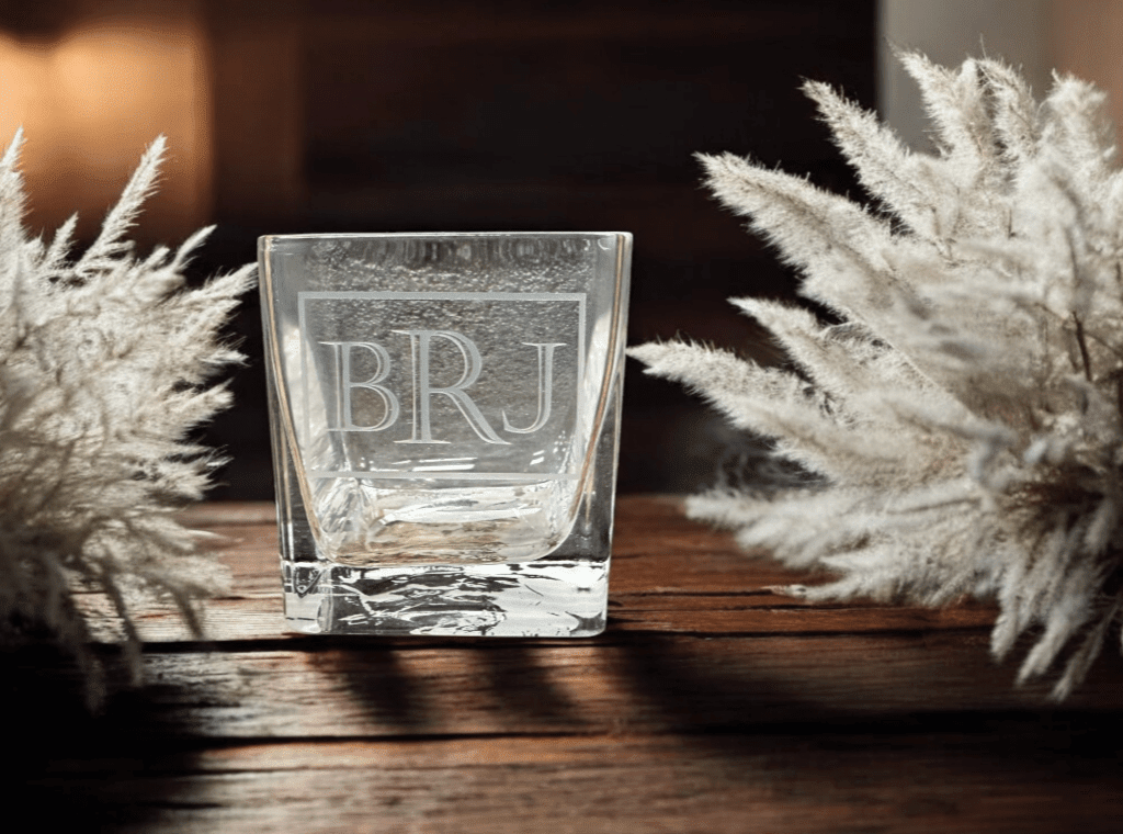 Engraved Decanter Set with 2 Glasses, Unique Personalized Drinkware, Perfect Wedding or Housewarming Gift - Nifty Decor & More