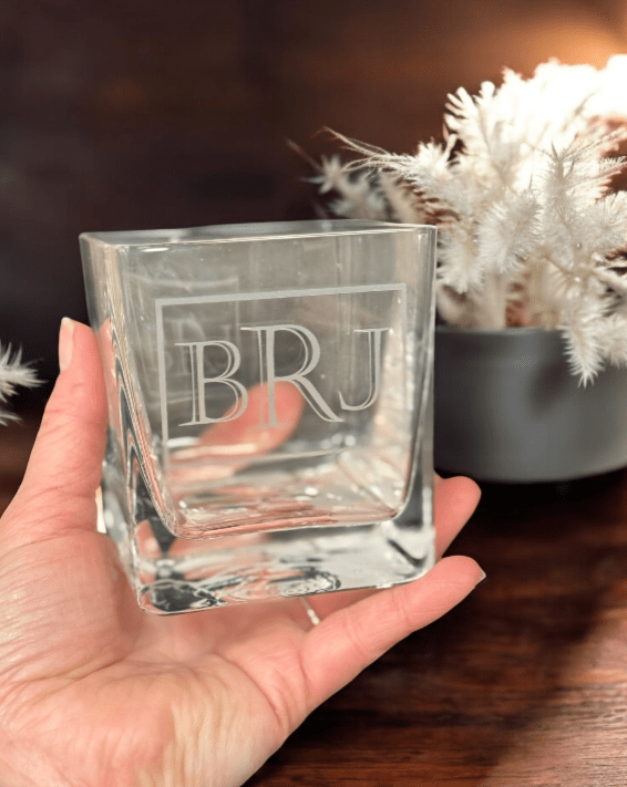 Engraved Decanter Set with 2 Glasses, Unique Personalized Drinkware, Perfect Wedding or Housewarming Gift - Nifty Decor & More