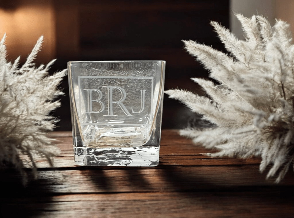 Engraved Decanter Set with 2 Glasses, Unique Personalized Drinkware, Perfect Wedding or Housewarming Gift Gifts