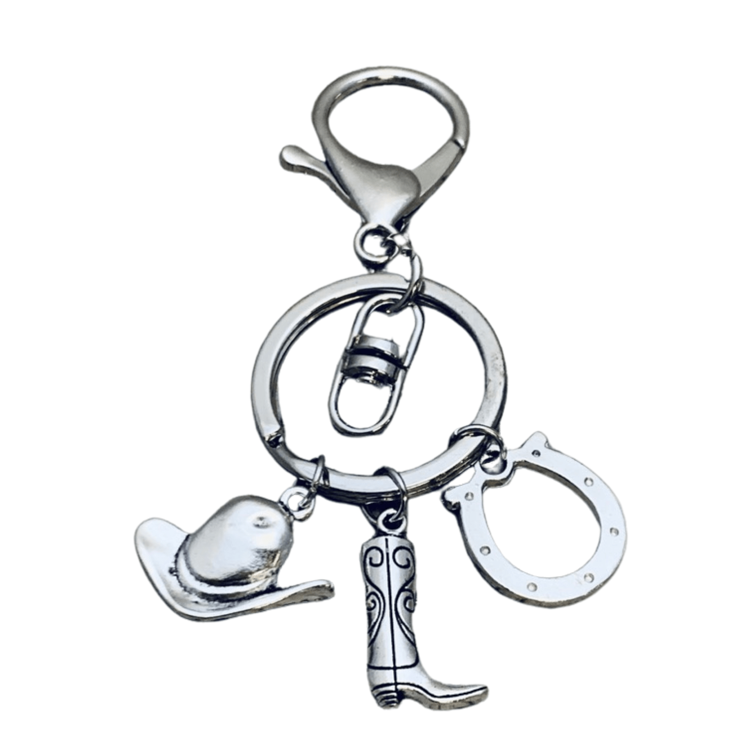 Equestrian Horse Bag Charm Keychain Hat