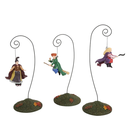 ESTIMATED ARRIVAL: Early June** Witches on their Modern Brooms (set of 3) | Department 56 - Nifty Decor & More