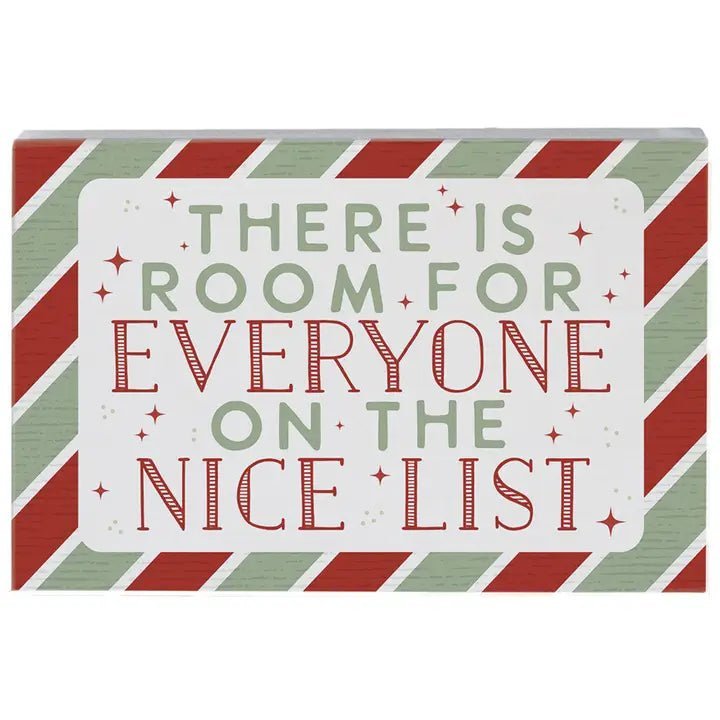 Everyone On Nice List - Small Talk Rectangle - Nifty Decor & More