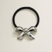 Metallic Bow Hair Tie