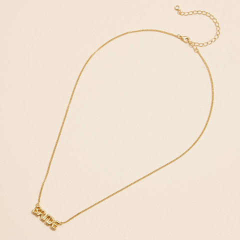 BRIDE 18K Gold Dipped Necklace