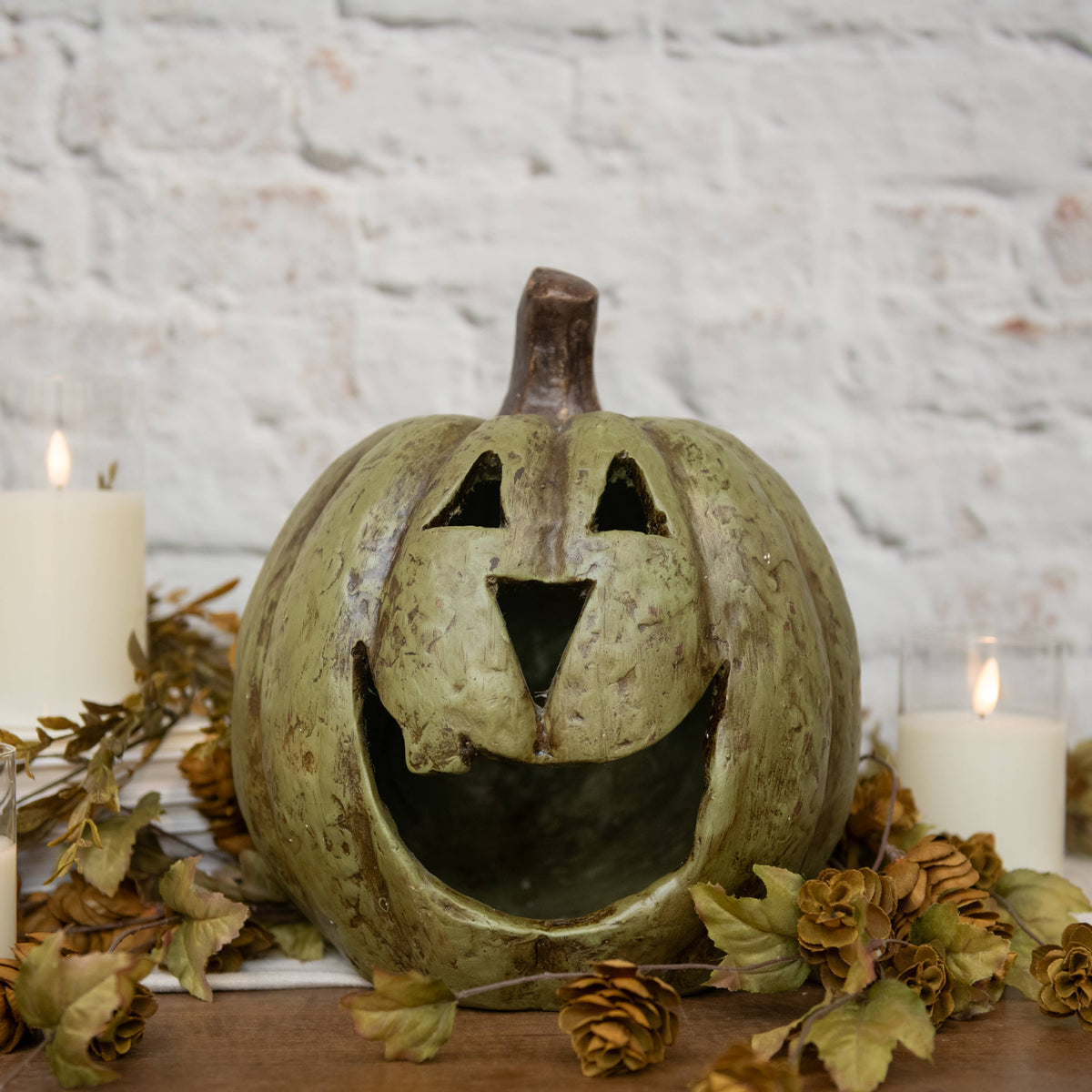 Olive Green Big Mouth Pumpkin