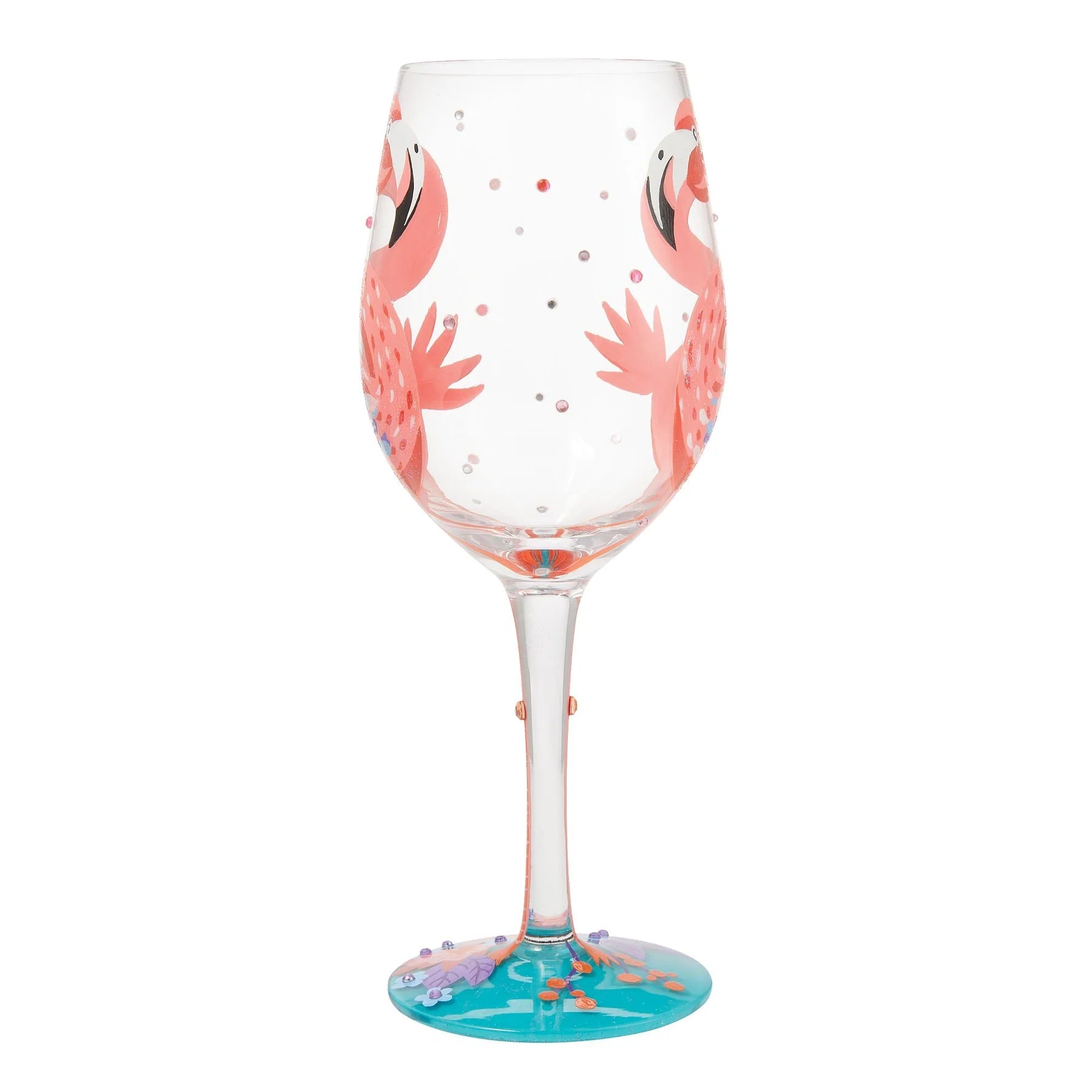 Fabulous Flamingos Painted Wine Glass - Nifty Decor & More