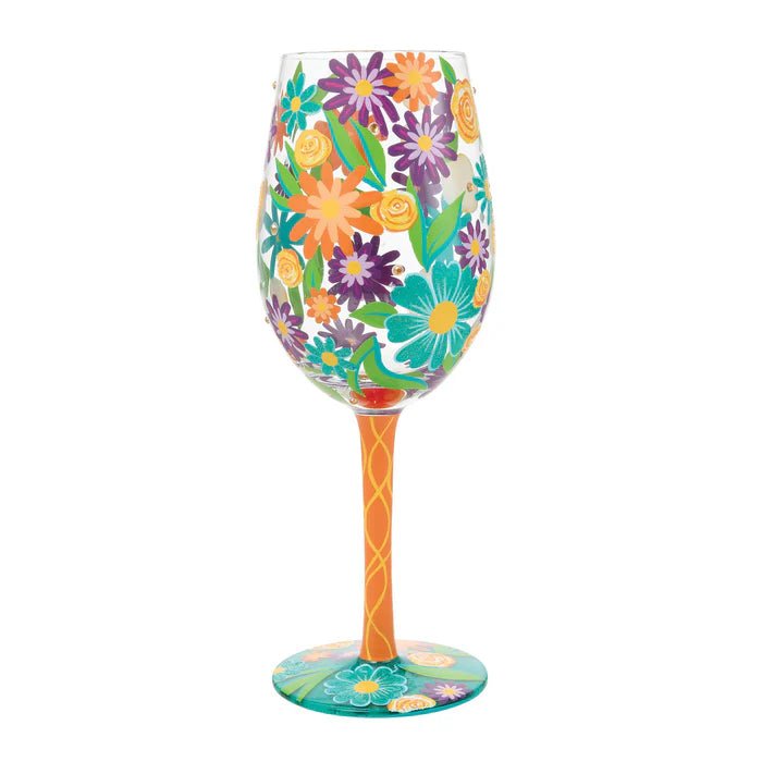 Fabulous Florals Wine Glass - Nifty Decor & More
