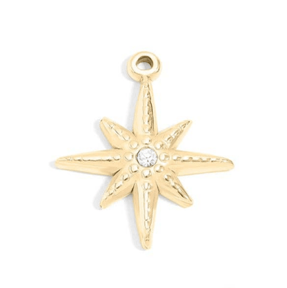 Faith & Love Charms, 18K Gold PVD Pendant, Gift for Mom, Mother's Day Inspirational Jewelry Faith Charms Star