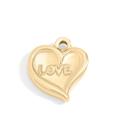 Faith & Love Charms, 18K Gold PVD Pendant, Gift for Mom, Mother's Day Inspirational Jewelry Faith Charms Love Heart