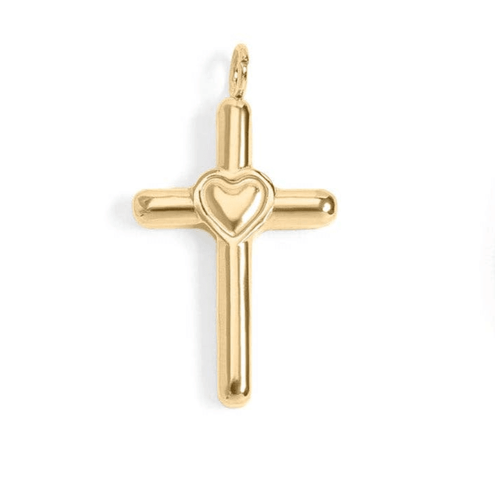 Faith & Love Charms, 18K Gold PVD Pendant, Gift for Mom, Mother's Day Inspirational Jewelry - Nifty Decor & More