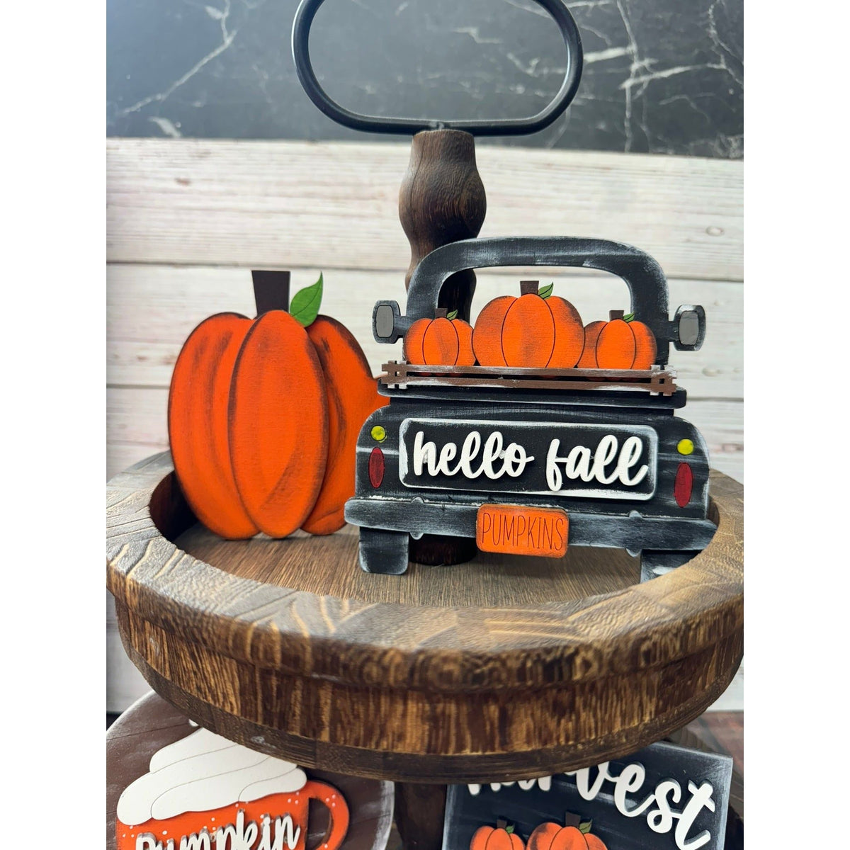Fall Harvest Tiered Tray - Nifty Decor & More