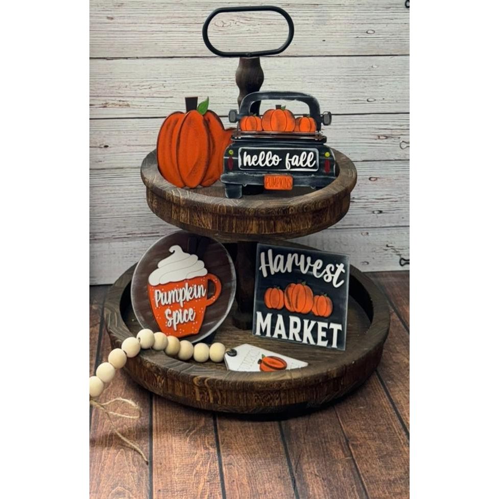 Fall Harvest Tiered Tray - Nifty Decor & More